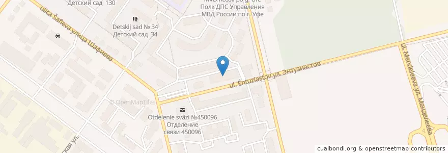 Mapa de ubicacion de У Кисы и Оси en Rusland, Приволжский Федеральный Округ, Basjkirostan, Городской Округ Уфа.