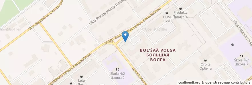 Mapa de ubicacion de Фармадок en روسيا, Центральный Федеральный Округ, محافظة موسكو, Городской Округ Дубна.
