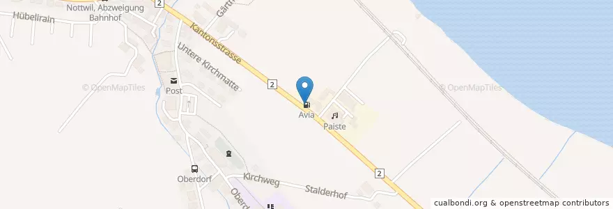 Mapa de ubicacion de Avia en Switzerland, Luzern, Nottwil.