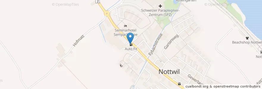 Mapa de ubicacion de Auto Fit en Schweiz/Suisse/Svizzera/Svizra, Luzern, Nottwil.