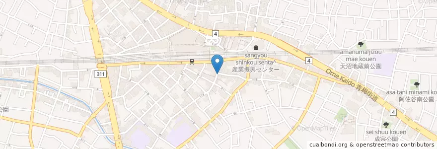 Mapa de ubicacion de クロダ薬局 en اليابان, 東京都, 杉並区.