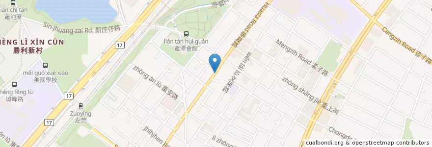 Mapa de ubicacion de 新高橋藥局 en Taiwán, Kaohsiung, 左營區.