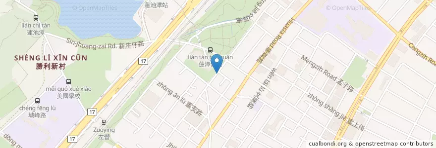 Mapa de ubicacion de 田源診所 en Taiwan, Kaohsiung, Zuoying District.