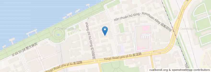 Mapa de ubicacion de 斯大林街道 en 中国, 黑龙江省, 道里区, 斯大林街道.