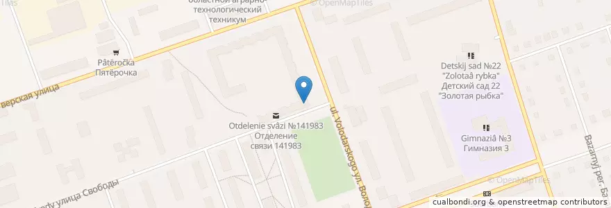 Mapa de ubicacion de Сбербанк en Россия, Центральный Федеральный Округ, Московская Область, Городской Округ Дубна.