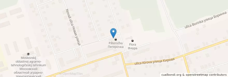 Mapa de ubicacion de Иберия en 俄罗斯/俄羅斯, Центральный Федеральный Округ, 莫斯科州, Городской Округ Дубна.