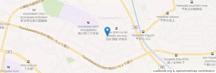 Mapa de ubicacion de 沼田医院 en ژاپن, 東京都, 町田市.