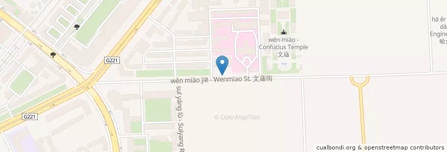 Mapa de ubicacion de 燎原街道办事处 en 중국, 헤이룽장성, 난강구, 燎原街道办事处.