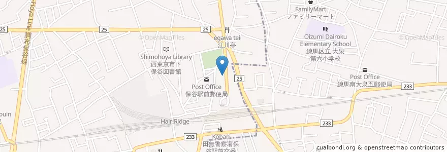 Mapa de ubicacion de 石井薬局 en Japan, 東京都, 練馬区.