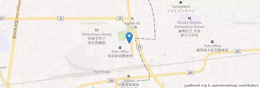 Mapa de ubicacion de みわ内科クリニック en Japan, Tokio, 練馬区.