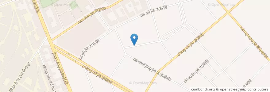 Mapa de ubicacion de 东莱街道 en Çin, Heilongjiang, 道外区, 东莱街道.