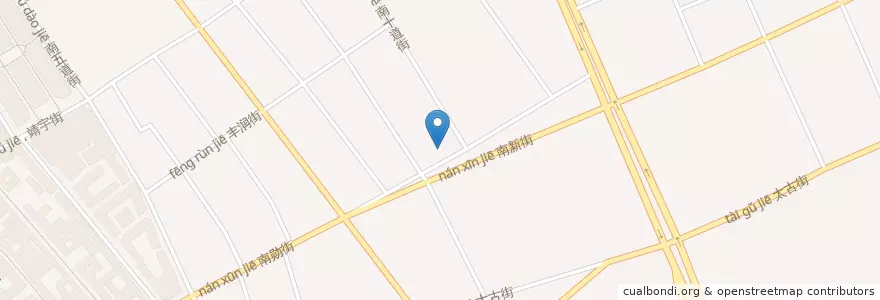 Mapa de ubicacion de 太古街道 en 中国, 黑龙江省, 道外区, 太古街道.