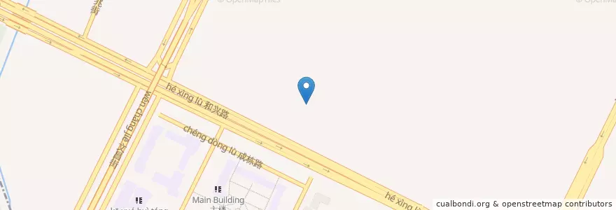Mapa de ubicacion de 文政街道 en 중국, 헤이룽장성, 香坊区, 文政街道.