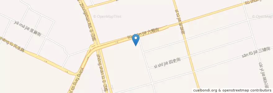 Mapa de ubicacion de 六顺街道 en 中国, 黑龙江省, 香坊区, 六顺街道.
