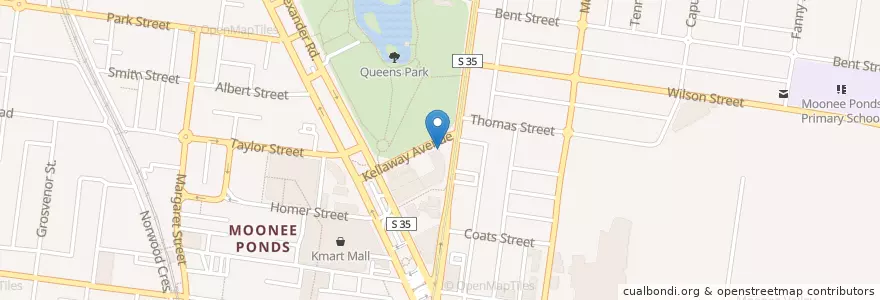 Mapa de ubicacion de Moonee Valley City Council en Australia, Victoria, City Of Moonee Valley.