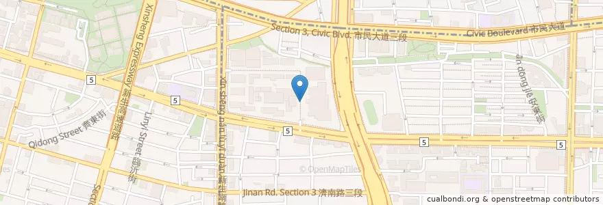 Mapa de ubicacion de 噴水池 en Taïwan, Nouveau Taipei, Taipei, District De Daan.