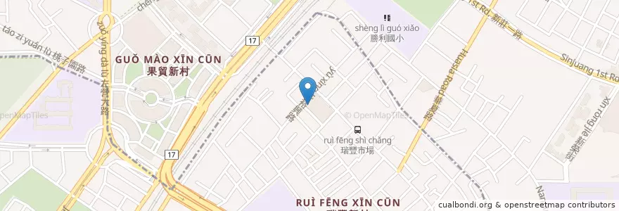Mapa de ubicacion de Huang's Rice Cakes and Noodles en 臺灣, 高雄市.