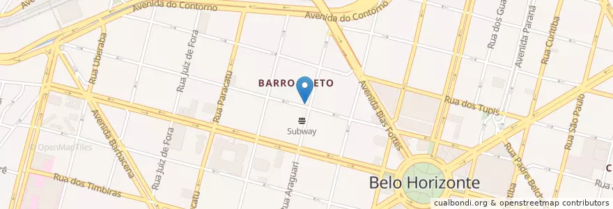 Mapa de ubicacion de Kakitas Lanches en البَرَازِيل, المنطقة الجنوبية الشرقية, ميناس جيرايس, Região Geográfica Intermediária De Belo Horizonte, Região Metropolitana De Belo Horizonte, Microrregião Belo Horizonte, بيلو هوريزونتي.