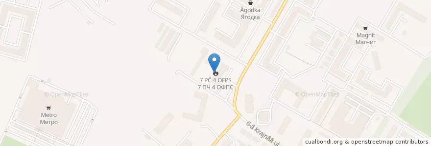 Mapa de ubicacion de 7 ПЧ 4 ОФПС en Rússia, Distrito Federal Siberiano, Омская Область, Омский Район, Городской Округ Омск.