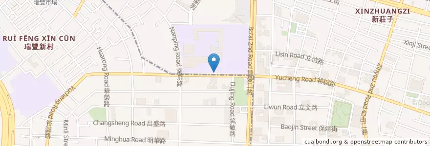 Mapa de ubicacion de Bank of Kaohsiung en Tayvan, Kaohsiung, 左營區.