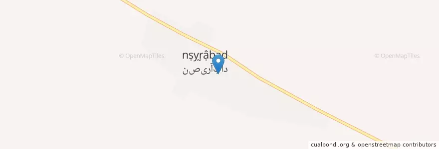 Mapa de ubicacion de نصیرآباد en ایران, استان مرکزی, شهرستان خنداب, بخش مرکزی, نصیرآباد, دهچال.
