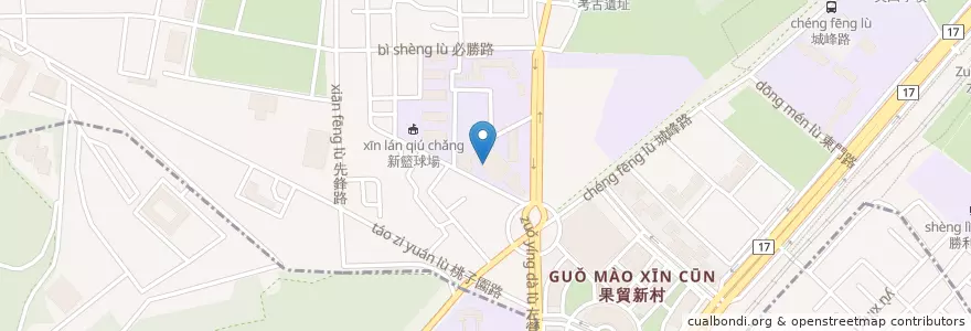 Mapa de ubicacion de 左營分館 en Тайвань, Гаосюн, 左營區.
