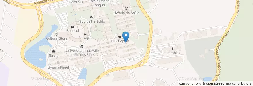 Mapa de ubicacion de Estação 06 en Brasilien, Süden, Rio Grande Do Sul, Região Metropolitana De Porto Alegre, Região Geográfica Intermediária De Porto Alegre, Região Geográfica Imediata De Novo Hamburgo - São Leopoldo, São Leopoldo.