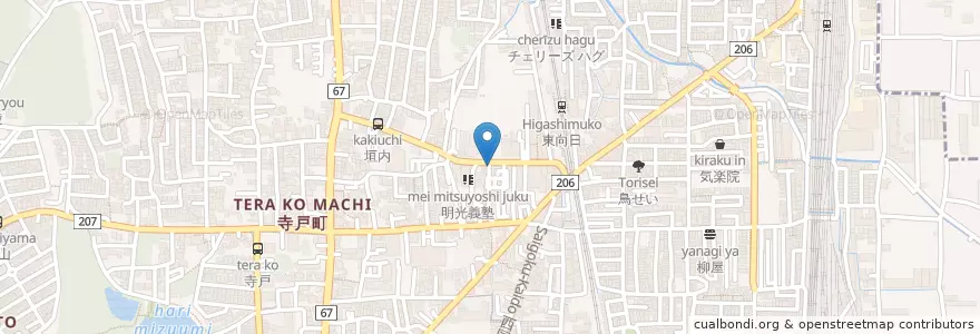 Mapa de ubicacion de パーキングおかざき en Japan, Kyoto Prefecture, Muko.