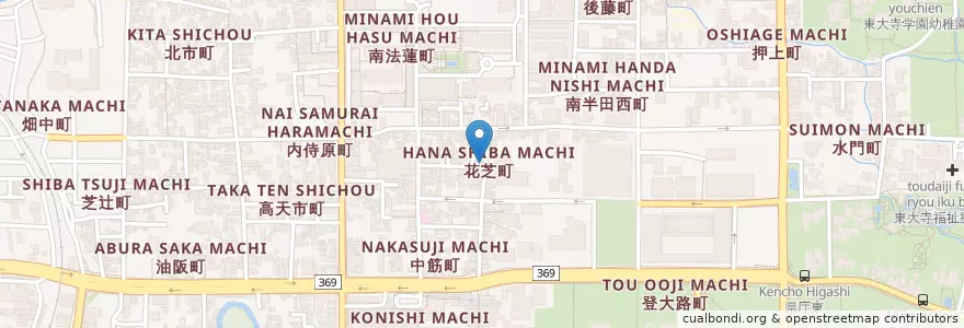 Mapa de ubicacion de U's kitchen en 日本, 奈良県, 奈良市.