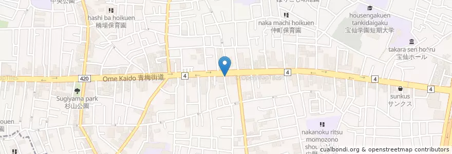 Mapa de ubicacion de 伊井歯科 en Japan, Tokio, 中野区.
