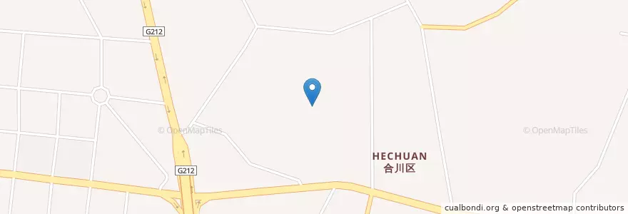 Mapa de ubicacion de 红岗山社区 en 中国, 重慶市, 合川区, 合阳城街道, 红岗山社区.