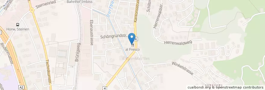 Mapa de ubicacion de al Fresco en Schweiz/Suisse/Svizzera/Svizra, Luzern, Horw.