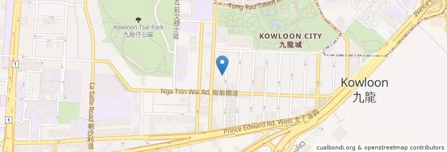 Mapa de ubicacion de 公和荳品廠 支店 Kung Wo Dou Bun Chong TOFU en 中国, 広東省, 香港, 九龍, 新界, 九龍城區 Kowloon City District.