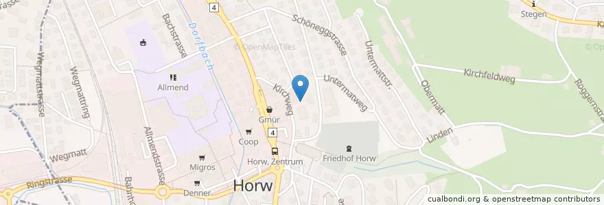 Mapa de ubicacion de Hofmatt en Schweiz/Suisse/Svizzera/Svizra, Luzern, Horw.