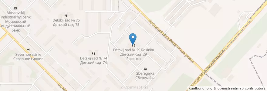 Mapa de ubicacion de Детский сад № 29 Росинка en Russia, Distretto Federale Centrale, Oblast' Di Orël, Орловский Район, Городской Округ Орёл.