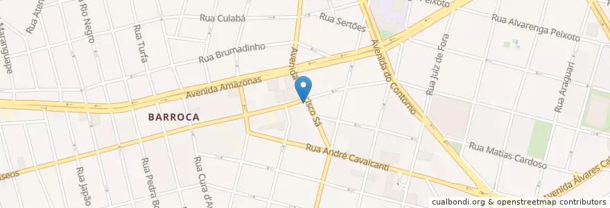 Mapa de ubicacion de Pacheco en 브라질, 남동지방, 미나스제라이스, Região Geográfica Intermediária De Belo Horizonte, Região Metropolitana De Belo Horizonte, Microrregião Belo Horizonte, 벨루오리존치.