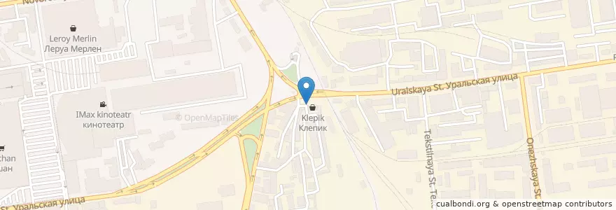 Mapa de ubicacion de Первомайский en Rusia, Южный Федеральный Округ, Krai De Krasnodar, Городской Округ Краснодар.