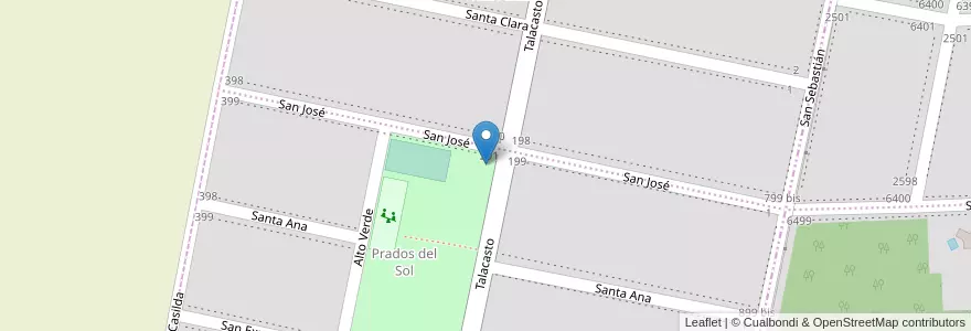 Mapa de ubicacion de 11 - La Esperanza en Arjantin, Santa Fe, Departamento San Lorenzo, Municipio De Roldán, Roldán.