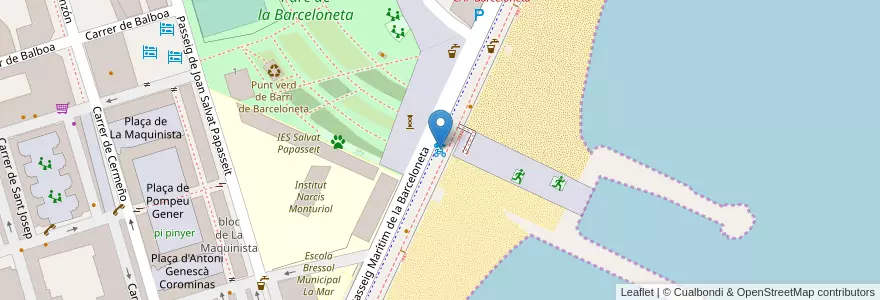 Mapa de ubicacion de 11 - Passeig Marítim 19 en Espagne, Catalogne, Barcelone, Barcelonais, Barcelone.