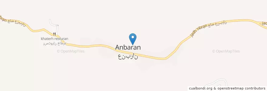 Mapa de ubicacion de Anbaran en Iran, Razavi Khorasan, Binalud County, بخش طرقبه, دهستان طرقبه, Anbaran.