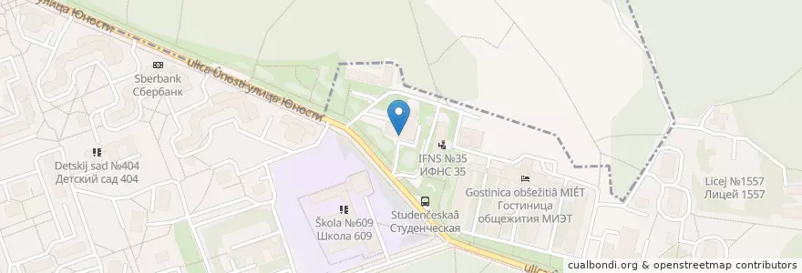 Mapa de ubicacion de Сливки-Оливки en Russia, Distretto Federale Centrale, Oblast' Di Mosca, Москва, Зеленоградский Административный Округ.