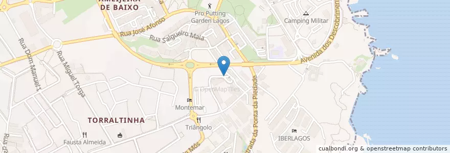 Mapa de ubicacion de Подземная парковка отеля en پرتغال, Algarve, Algarve, فارو, لاگوس, São Gonçalo De Lagos.