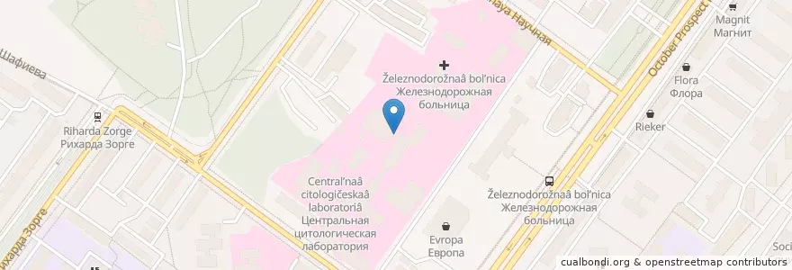 Mapa de ubicacion de 2е радиологическое отделение en Rusia, Приволжский Федеральный Округ, Bashkortostán, Городской Округ Уфа.
