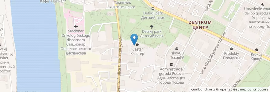 Mapa de ubicacion de ВТБ en ロシア, 北西連邦管区, プスコフ州, Псковский Район, Городской Округ Псков.