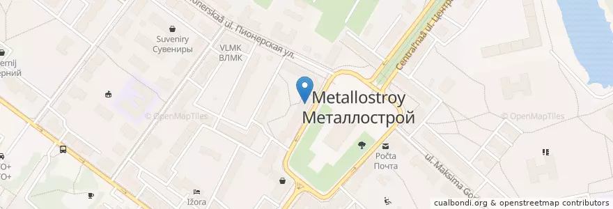 Mapa de ubicacion de Невис en Russland, Föderationskreis Nordwest, Oblast Leningrad, Sankt Petersburg, Колпинский Район, Металлострой.