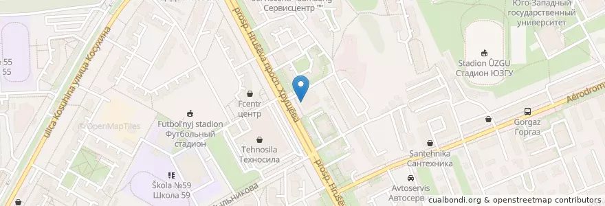 Mapa de ubicacion de ПриватБанк en Russland, Föderationskreis Zentralrussland, Oblast Kursk, Курский Район, Городской Округ Курск.