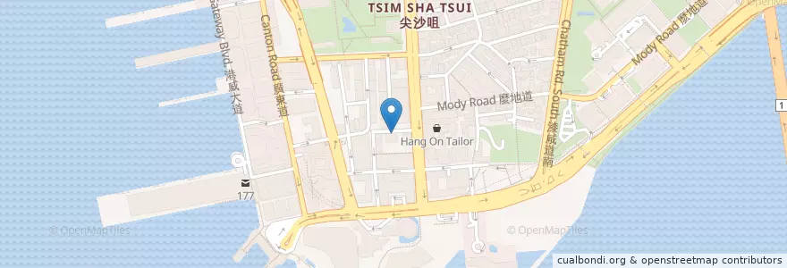 Mapa de ubicacion de Delaney's Irish Pub en 中国, 广东省, 香港 Hong Kong, 新界 New Territories, 油尖旺區 Yau Tsim Mong District.