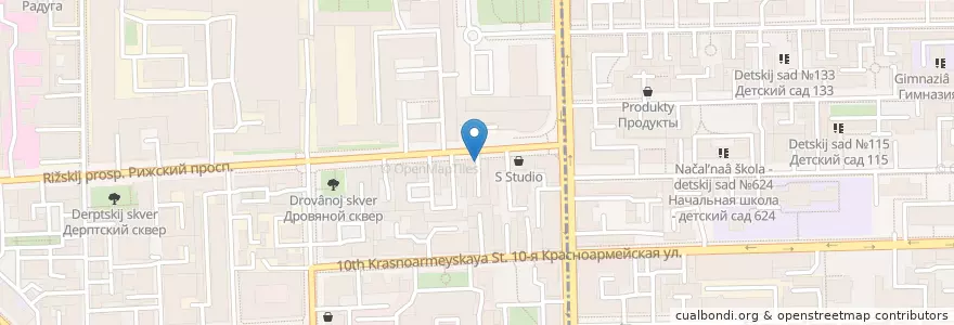 Mapa de ubicacion de Детская школа искусств №19 en ロシア, 北西連邦管区, レニングラード州, サンクト ペテルブルク, Адмиралтейский Район.