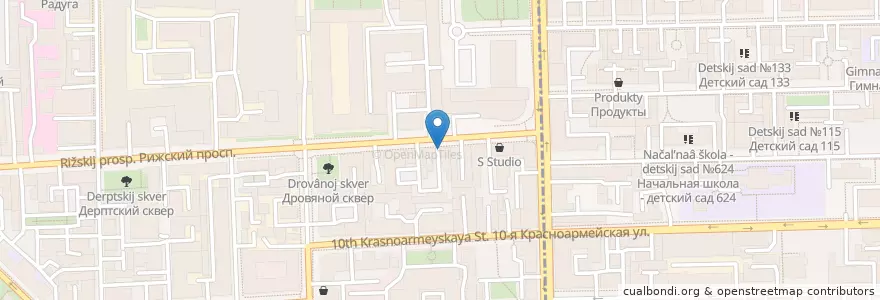 Mapa de ubicacion de Питание+ en Rusia, Северо-Западный Федеральный Округ, Óblast De Leningrado, San Petersburgo, Адмиралтейский Район.