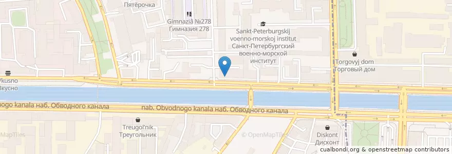 Mapa de ubicacion de Озерки en Rusland, Северо-Западный Федеральный Округ, Oblast Leningrad, Sint-Petersburg, Адмиралтейский Район.